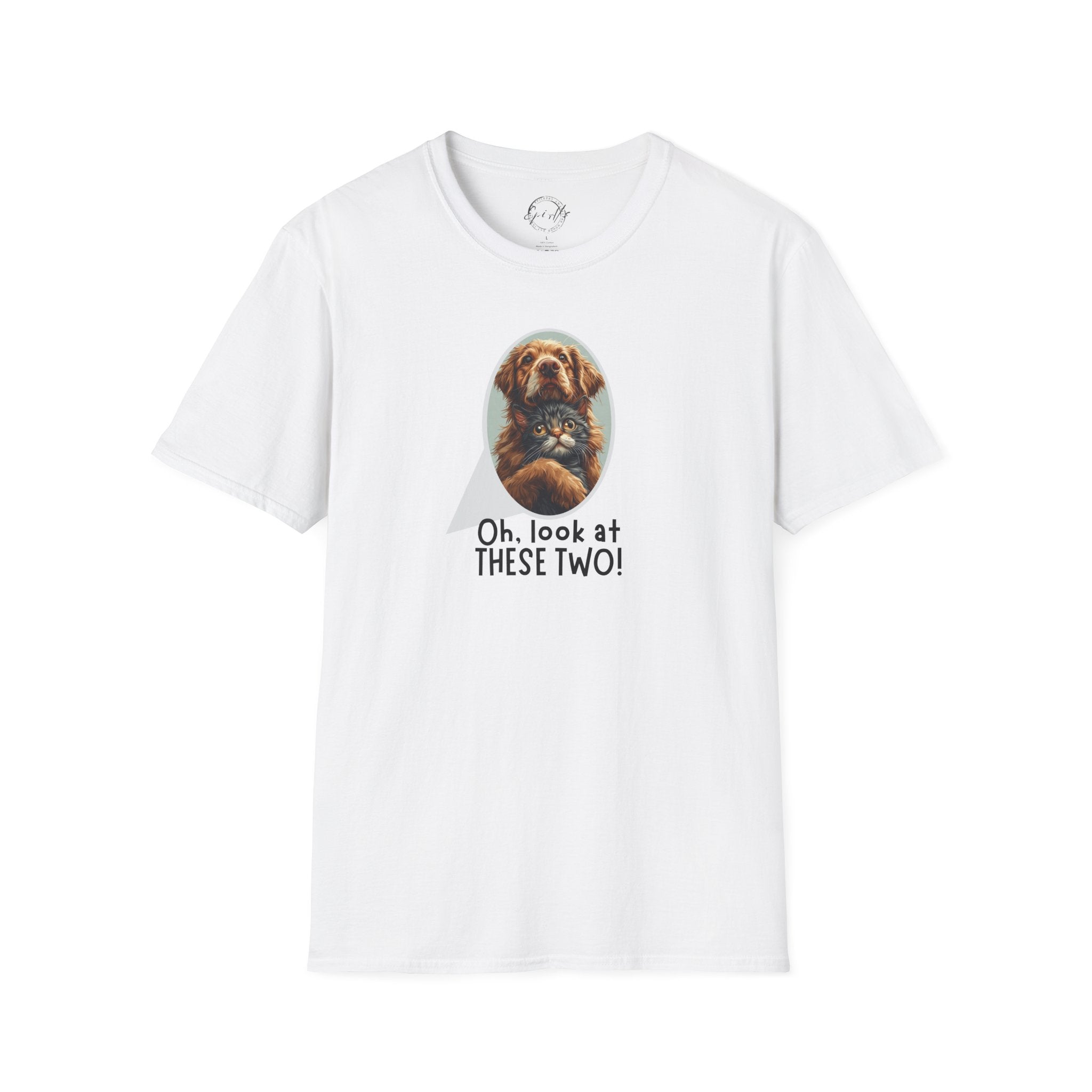 Oh Look at These Two T-Shirt - Unisex Softstyle Tee for Trendy Comfort