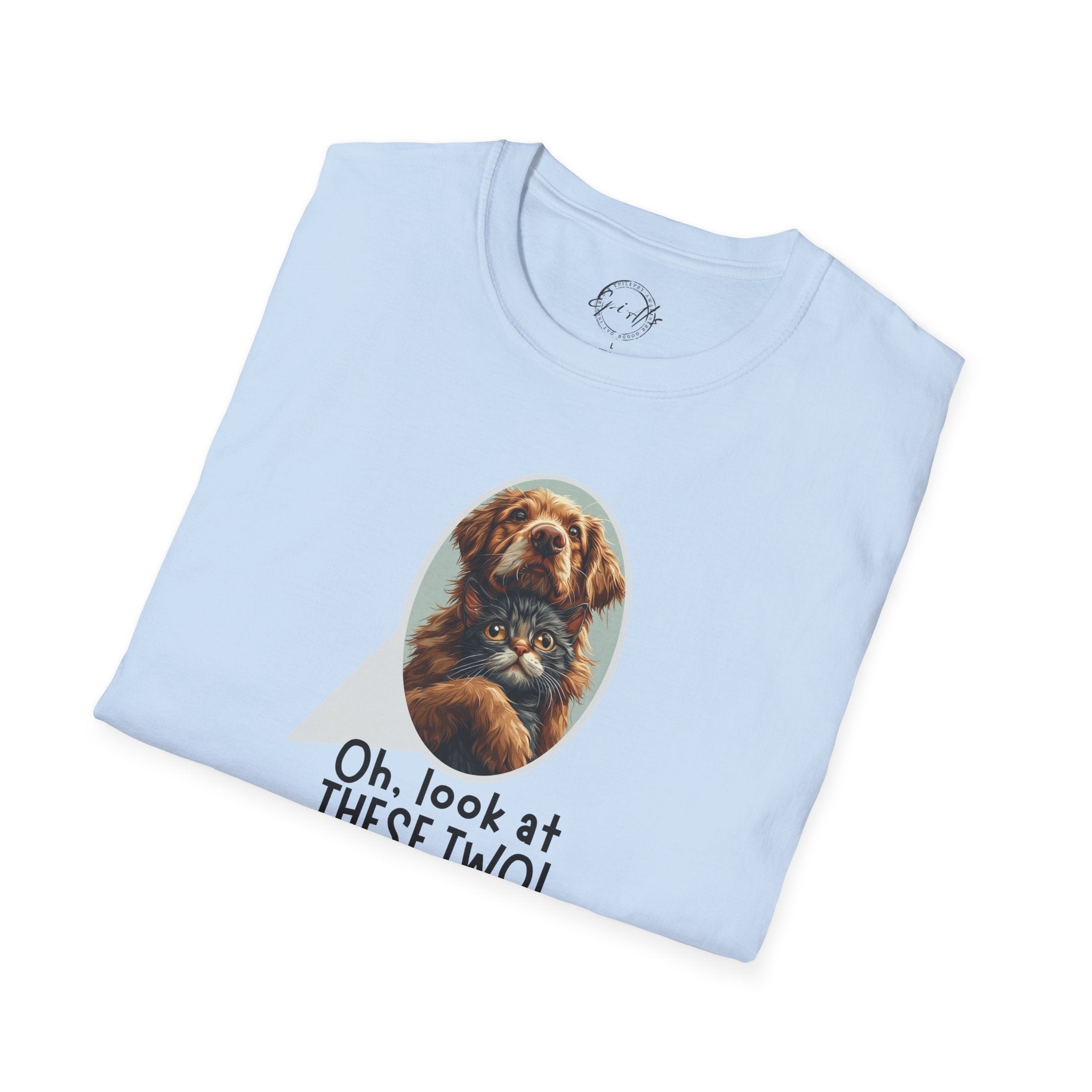 Oh Look at These Two T-Shirt - Unisex Softstyle Tee for Trendy Comfort