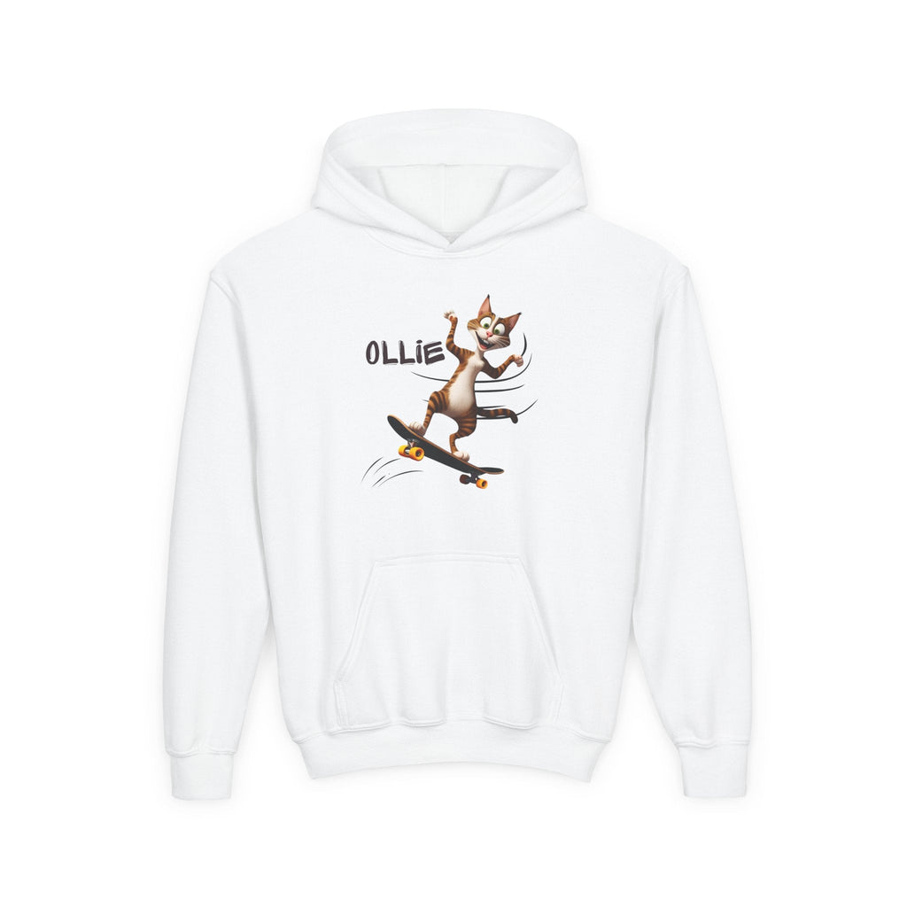 Ollie Cat Youth Hoodie - Cool & Fun Sweatshirt for Kids
