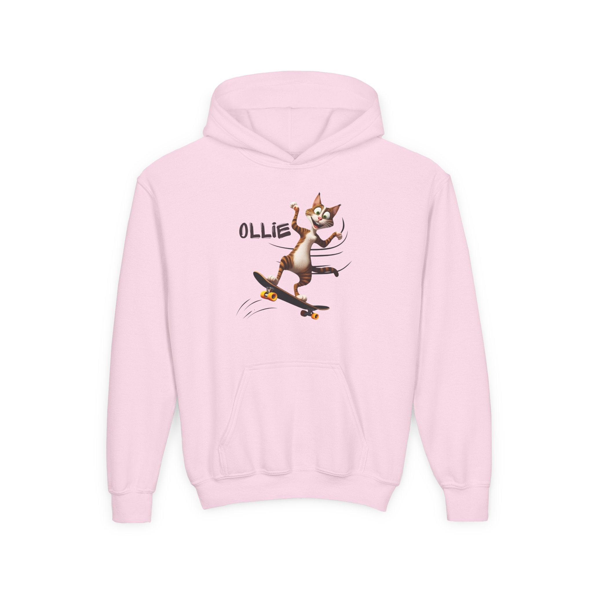 Ollie Cat Youth Hoodie - Cool & Fun Sweatshirt for Kids