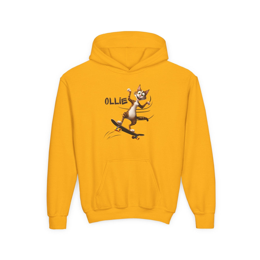 Ollie Cat Youth Hoodie - Cool & Fun Sweatshirt for Kids