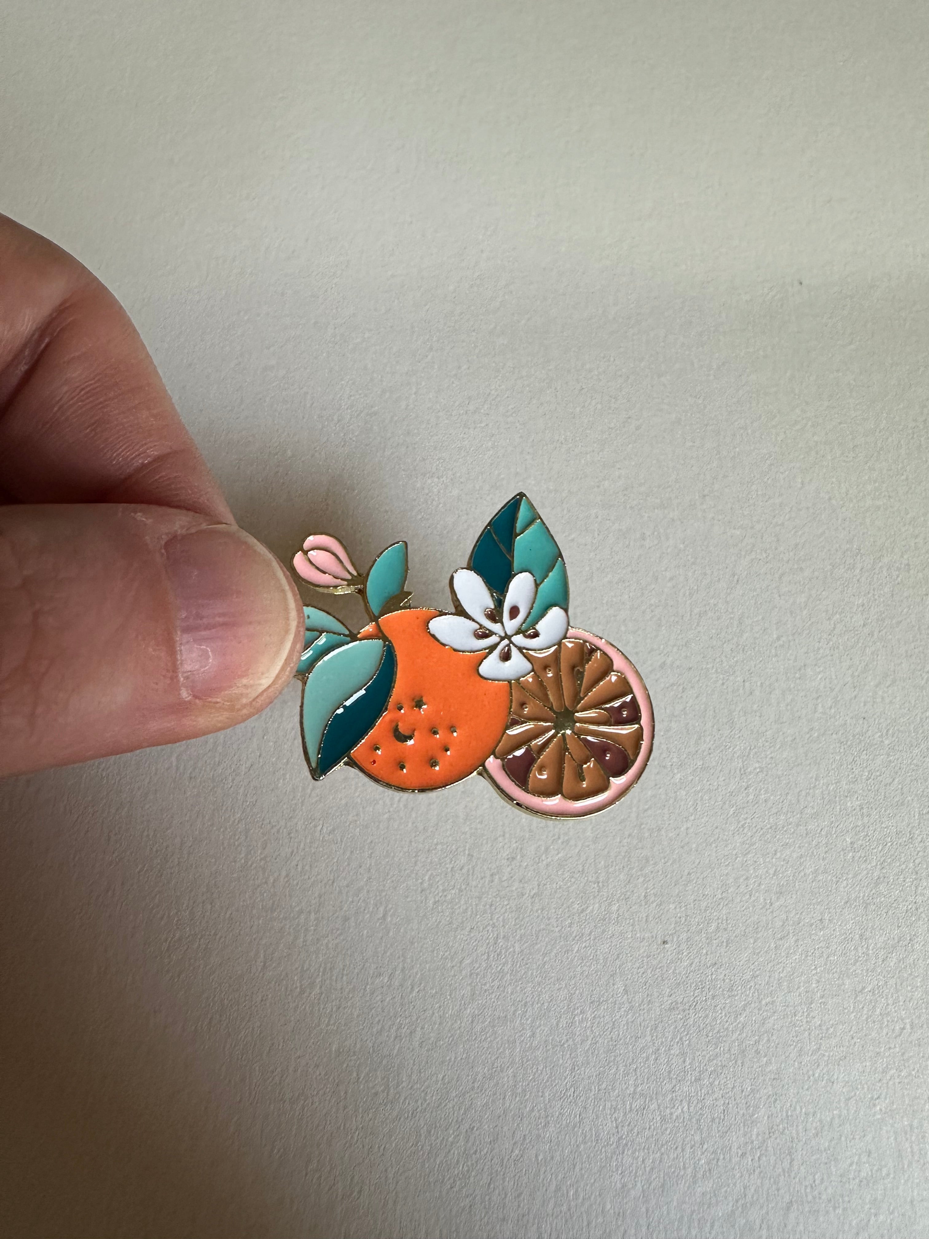 Orange You Glad You Like It Enamel Pin