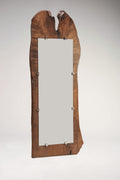 Norway Maple Live Edge Mirror – Wenge Dye – Brass Tag 121