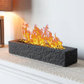 16"x4" Cement Rectangle Black Fireplace