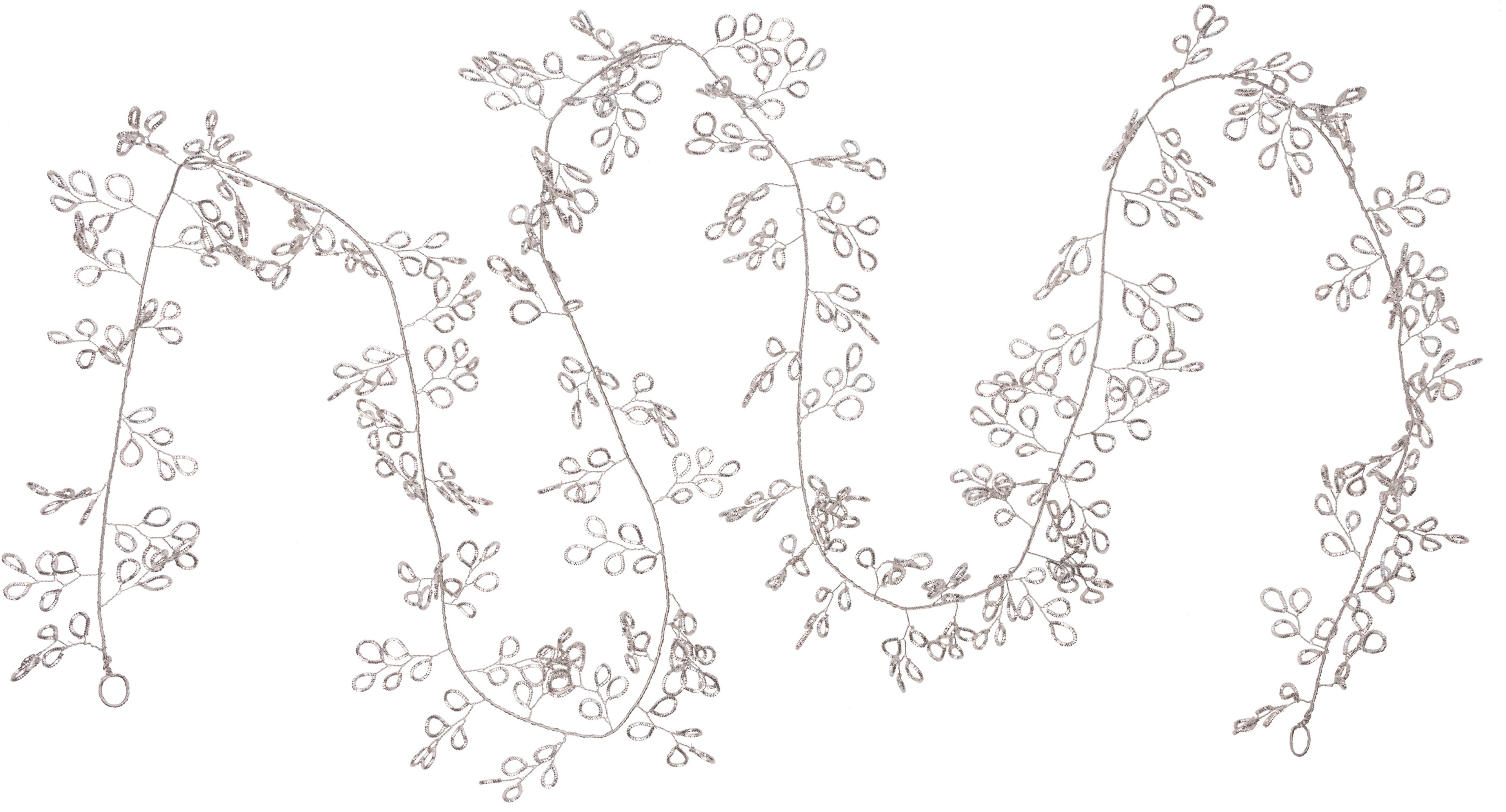 Silver Plated Petal Garland