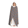Painted Kitties Hooded Sherpa Fleece Blanket
