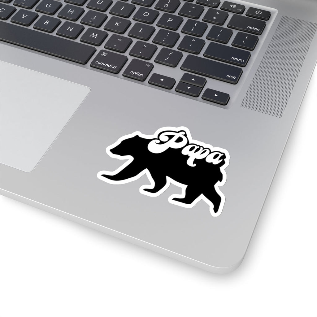 Papa Bear Vinyl Sticker, 3" x 2.2"