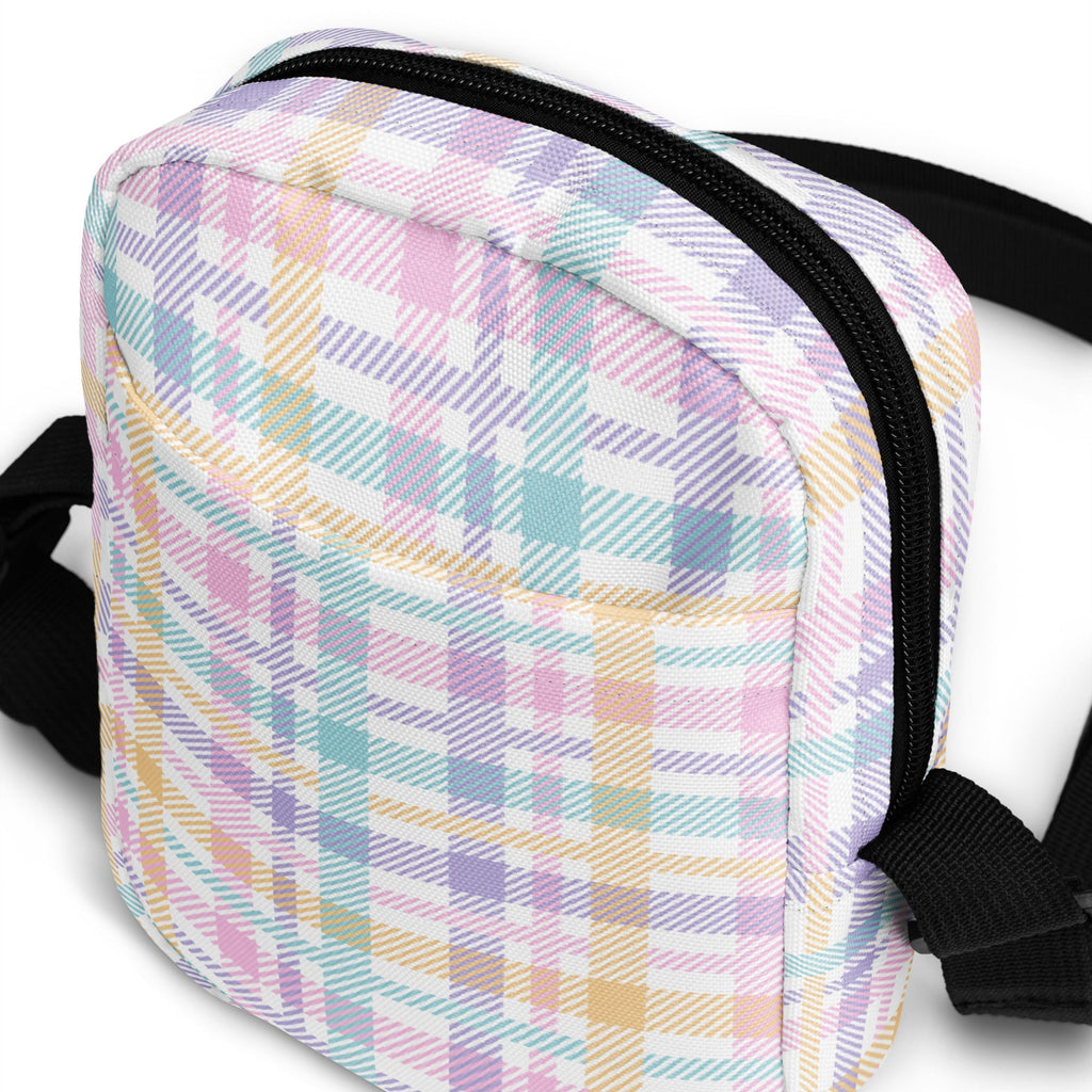 Pastel Plaid Crossbody Bag