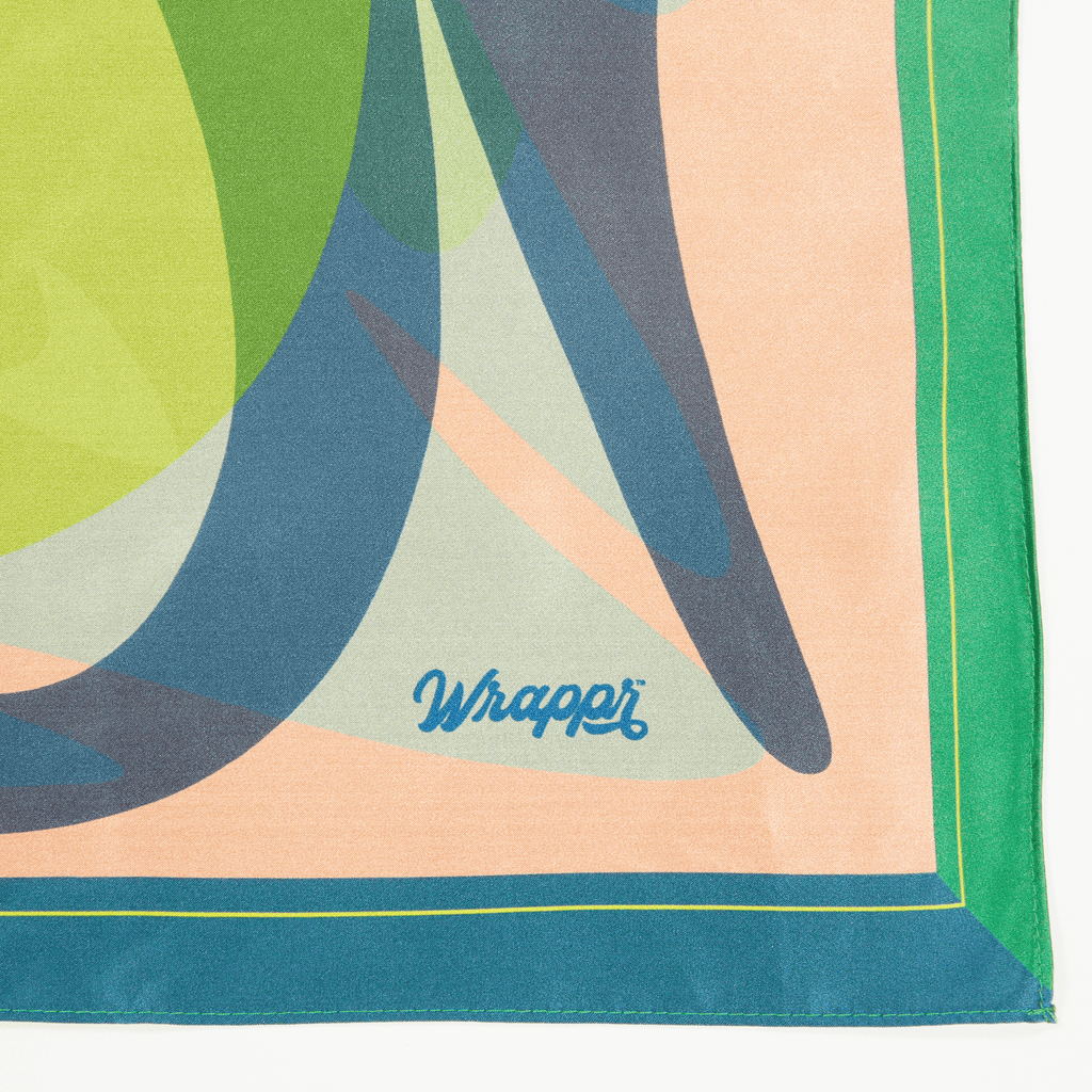 Patient Fire | 35" Mulberry SIlk Furoshiki Gift Wrap by Essery Waller