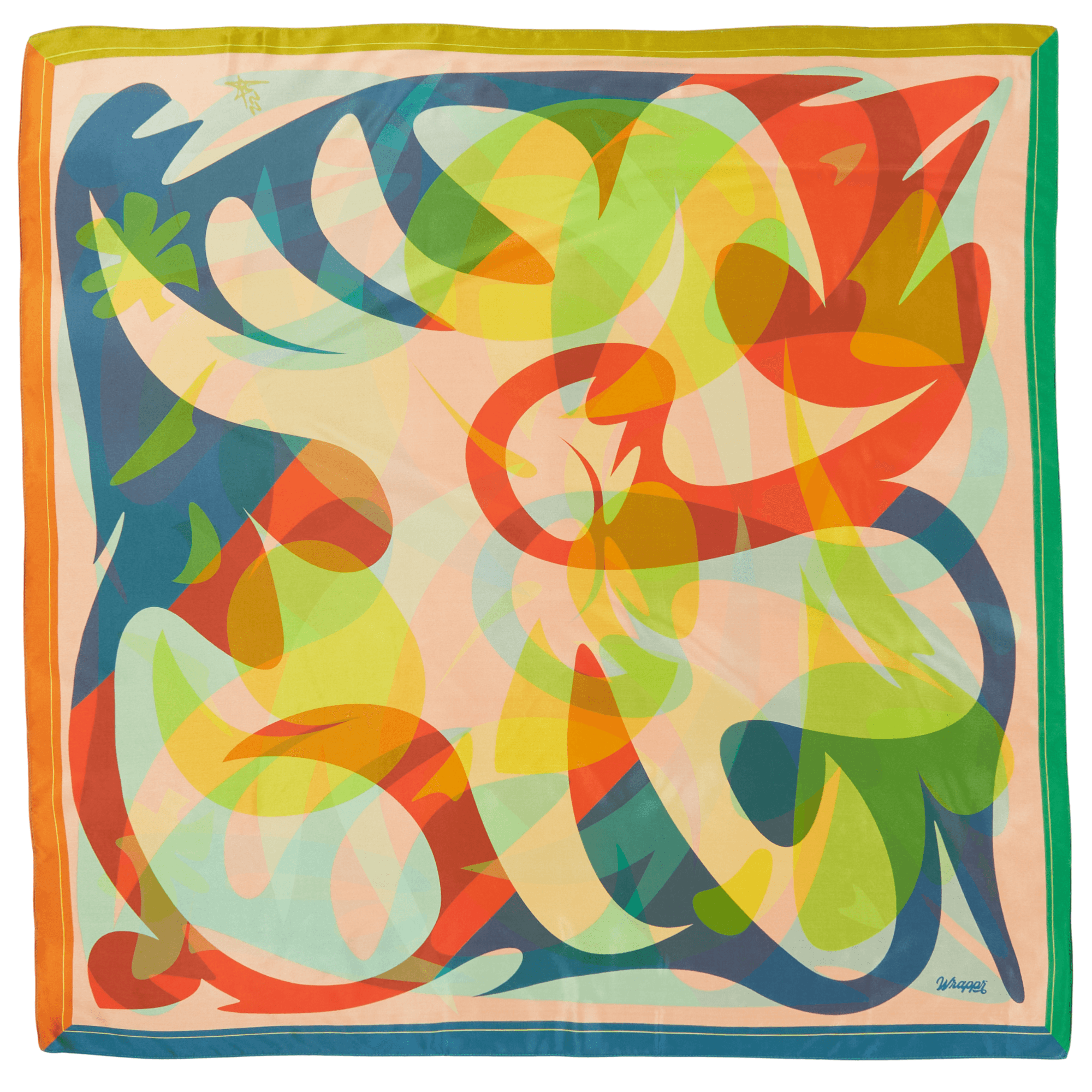 Patient Fire | 35" Mulberry SIlk Furoshiki Gift Wrap by Essery Waller