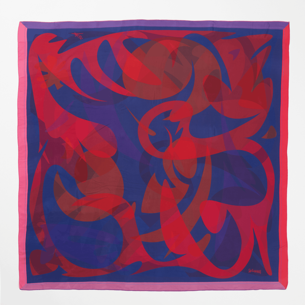 Patient Heart | 50" Mulberry Silk Furoshiki Gift Wrap by Essery Waller