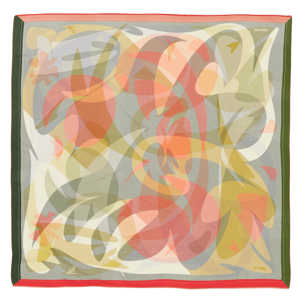 Patient Season | 28" Mulberry Silk Furoshiki Gift Wrap by Essery Waller