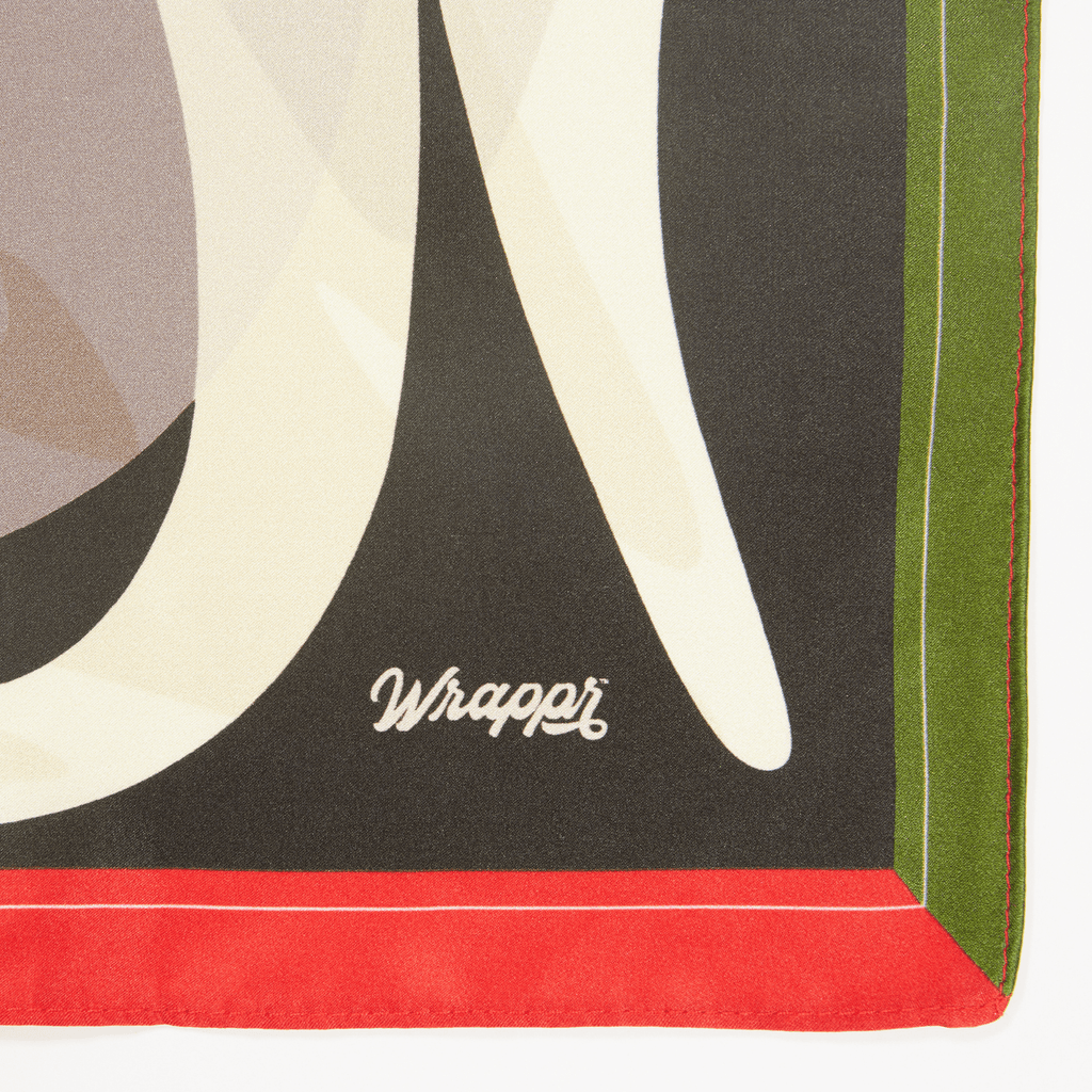 Patient Season | 28" Mulberry Silk Furoshiki Gift Wrap by Essery Waller