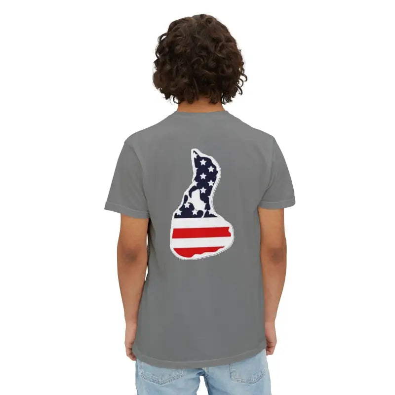 Ocean State Styles Patriotic Pocket T Shirt Dyed Tees