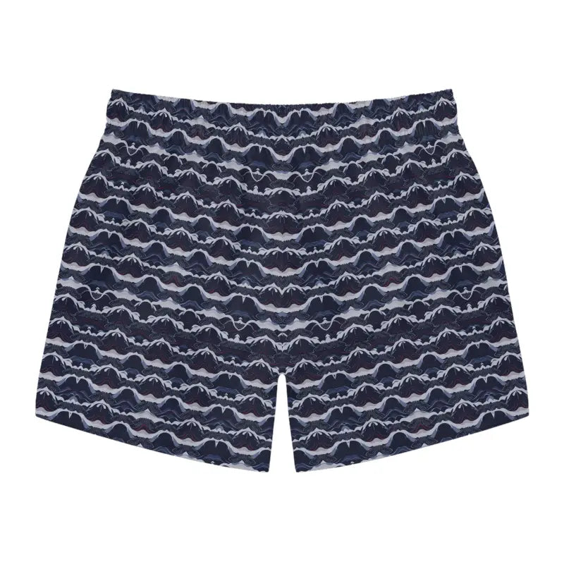 Ocean State Styles Swim Trunks Nautical Wave Patterned Mens