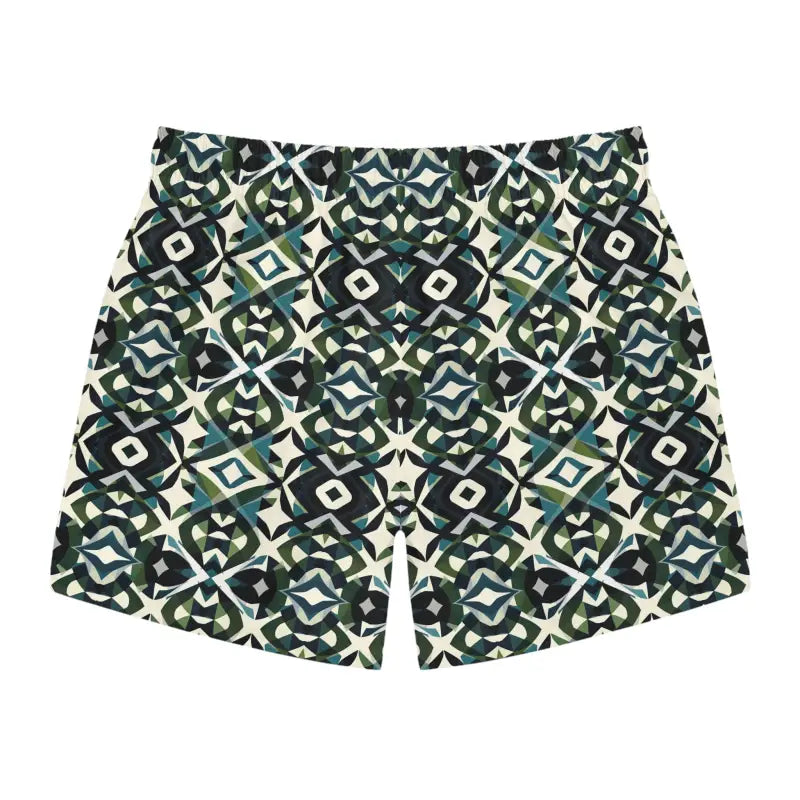 Ocean State Styles Swim Trunks Geometric Pattern Mens