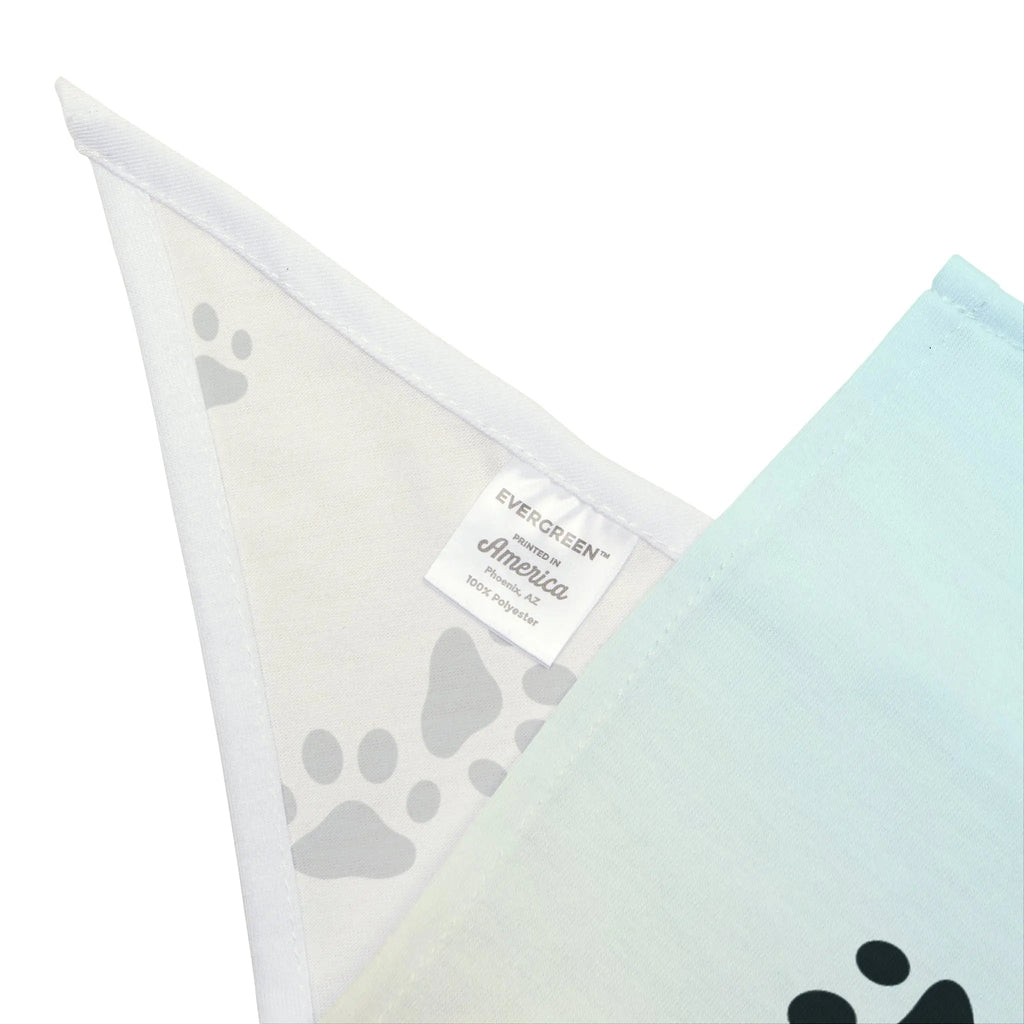 Paw Print Pet Bandana - Stylish Accessory for Dogs & Cats