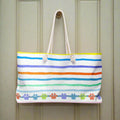 Rainbow Paw Print Weekender Tote – Colorful Cat & Dog Lover Travel Bag