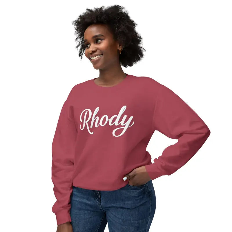 Ocean State Styles Sweater Rhody Script Lightweight