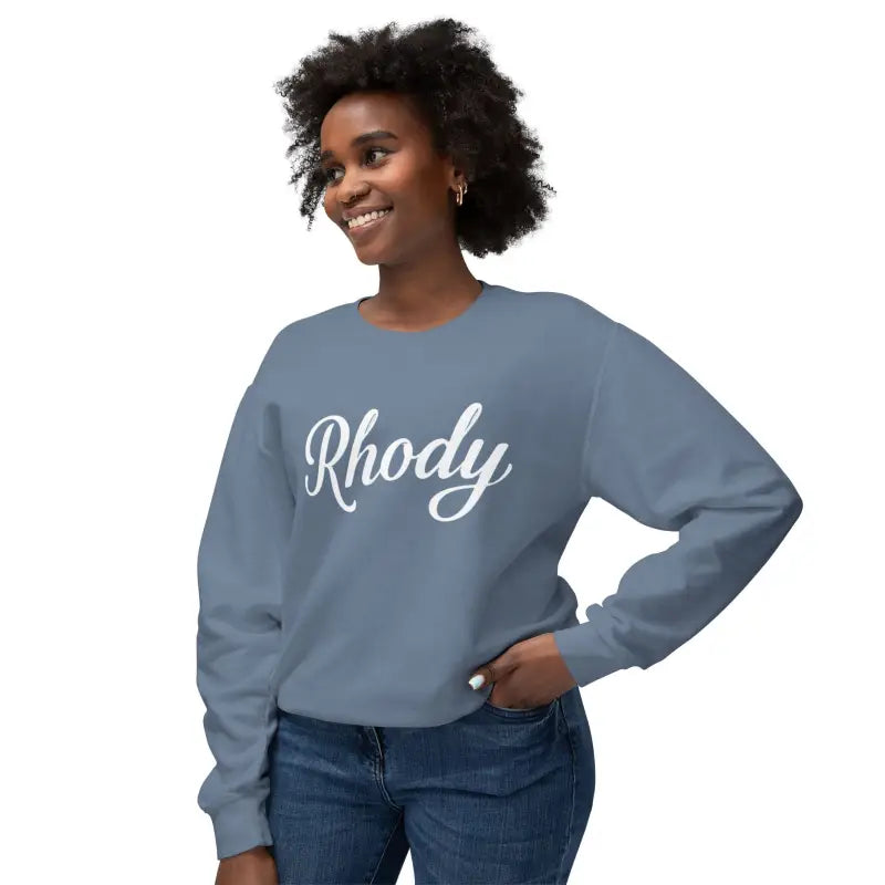Ocean State Styles Sweater Rhody Script Lightweight