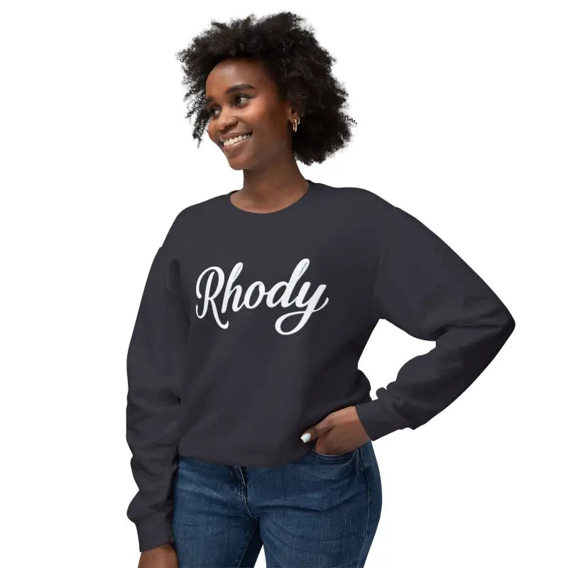 Ocean State Styles Sweater Rhody Script Lightweight