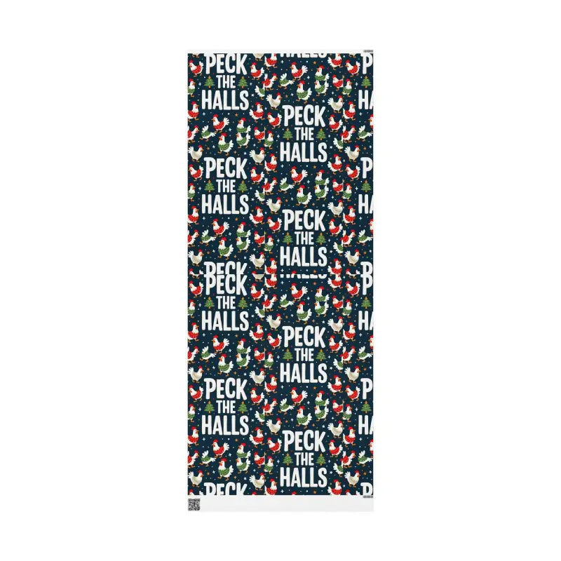 Ocean State Styles Wrapping Paper Peck The Halls Chicken