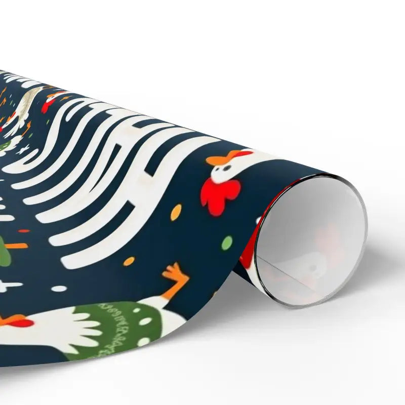 Ocean State Styles Wrapping Paper Peck The Halls Chicken