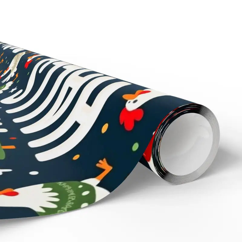 Ocean State Styles Wrapping Paper Peck The Halls Chicken