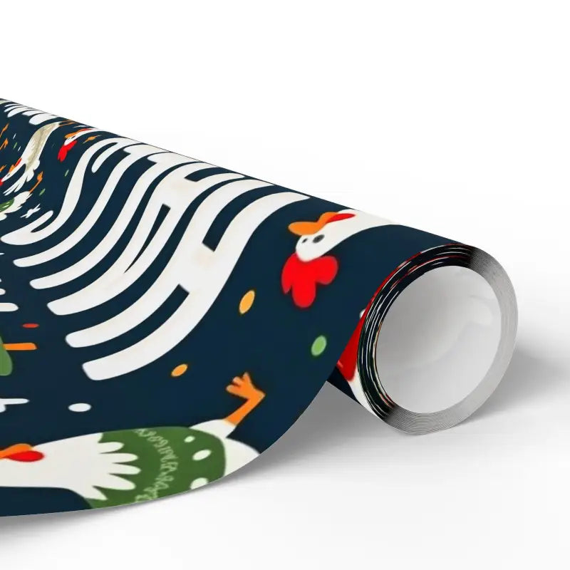 Ocean State Styles Wrapping Paper Peck The Halls Chicken