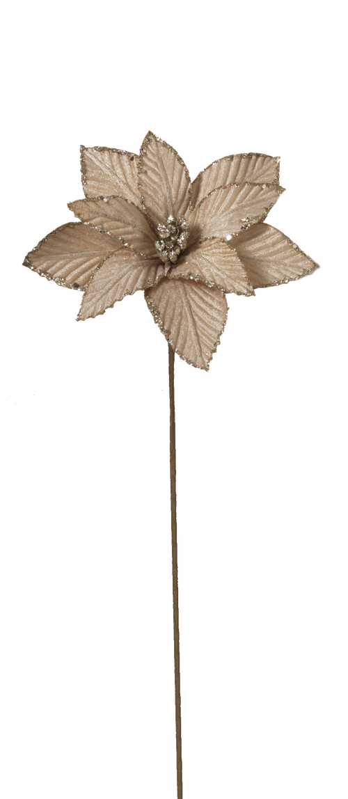 12" Poinsettia Pick -