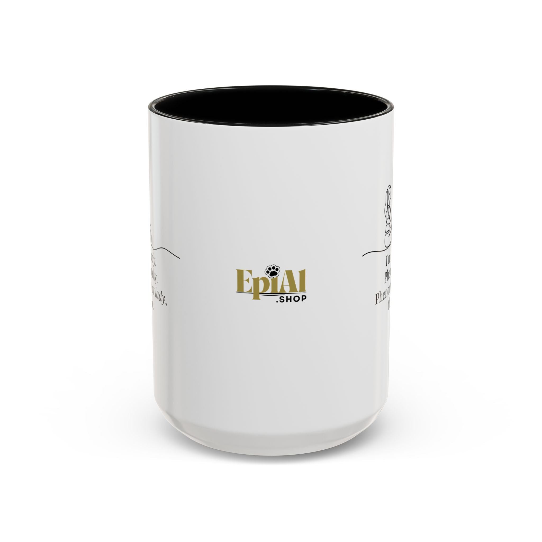 Phenomenal Cat Lady Accent Coffee Mug - Perfect for Cat Lovers