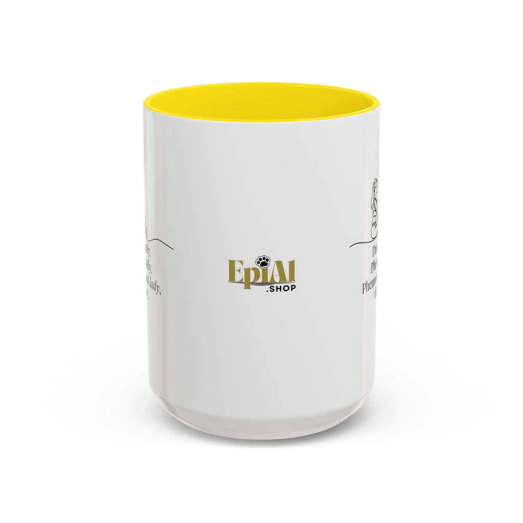 Phenomenal Cat Lady Accent Coffee Mug - Perfect for Cat Lovers