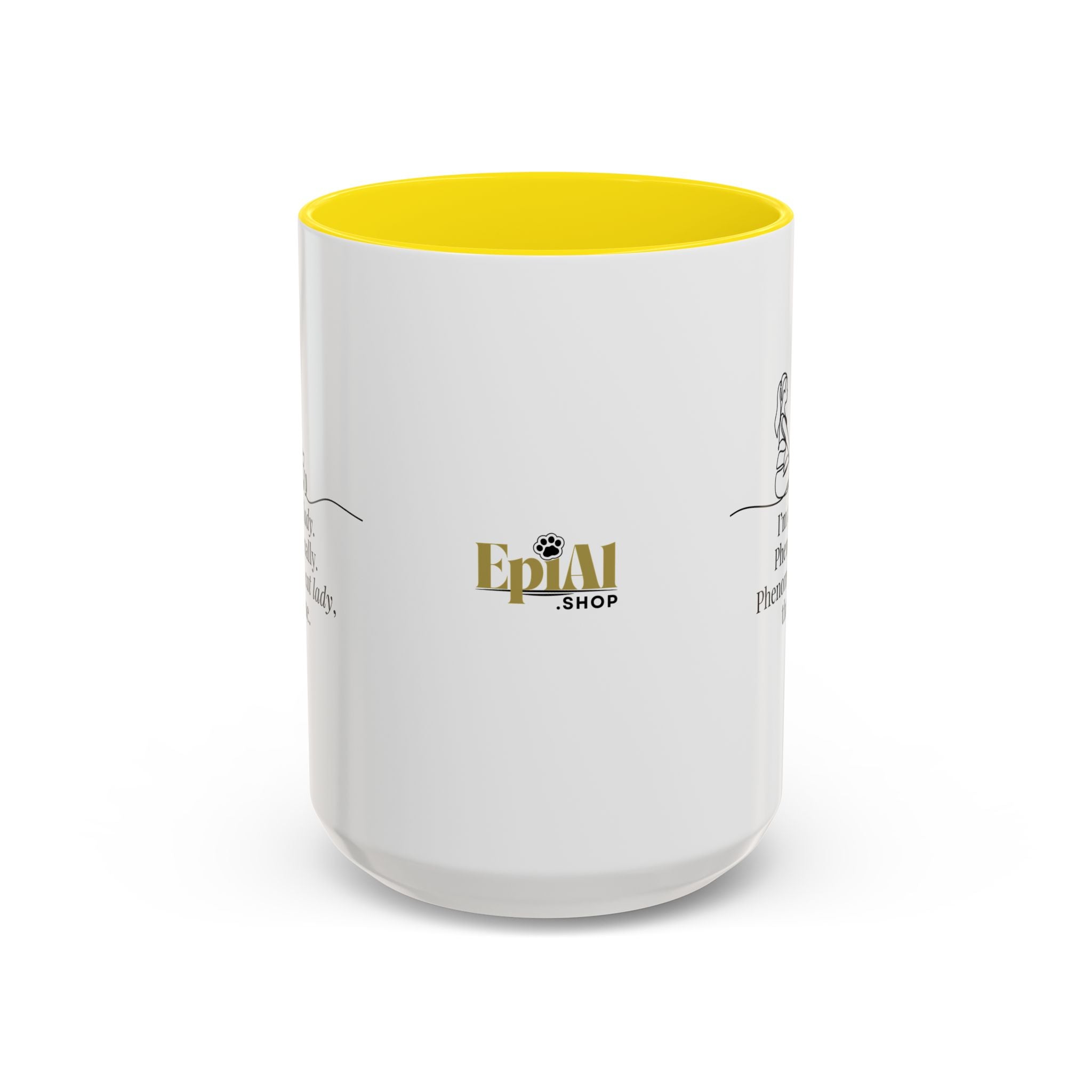 Phenomenal Cat Lady Accent Coffee Mug - Perfect for Cat Lovers