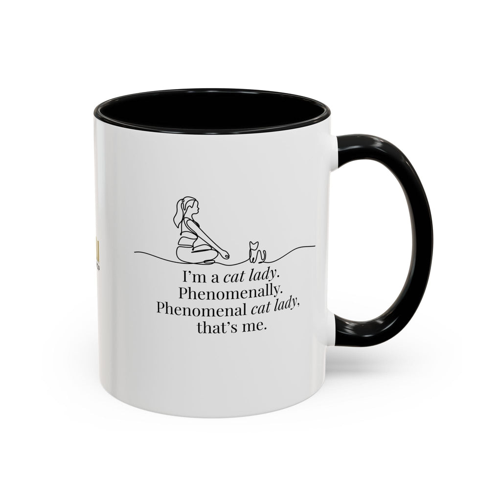 Phenomenal Cat Lady Accent Coffee Mug - Perfect for Cat Lovers