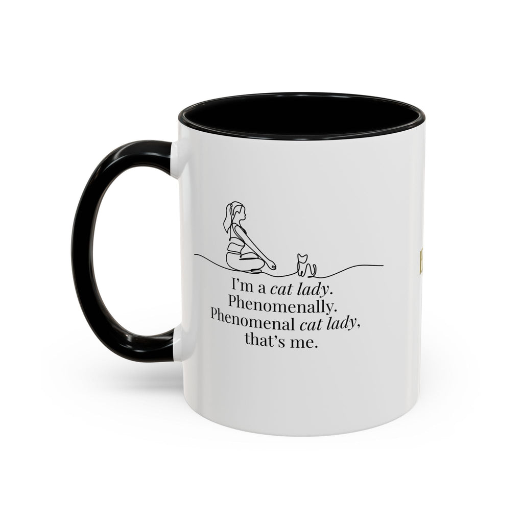 Phenomenal Cat Lady Accent Coffee Mug - Perfect for Cat Lovers