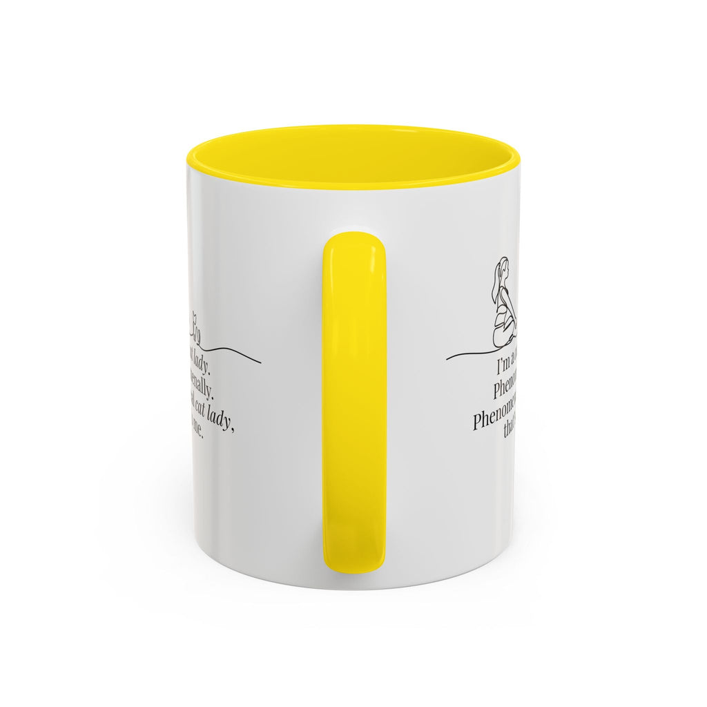 Phenomenal Cat Lady Accent Coffee Mug - Perfect for Cat Lovers
