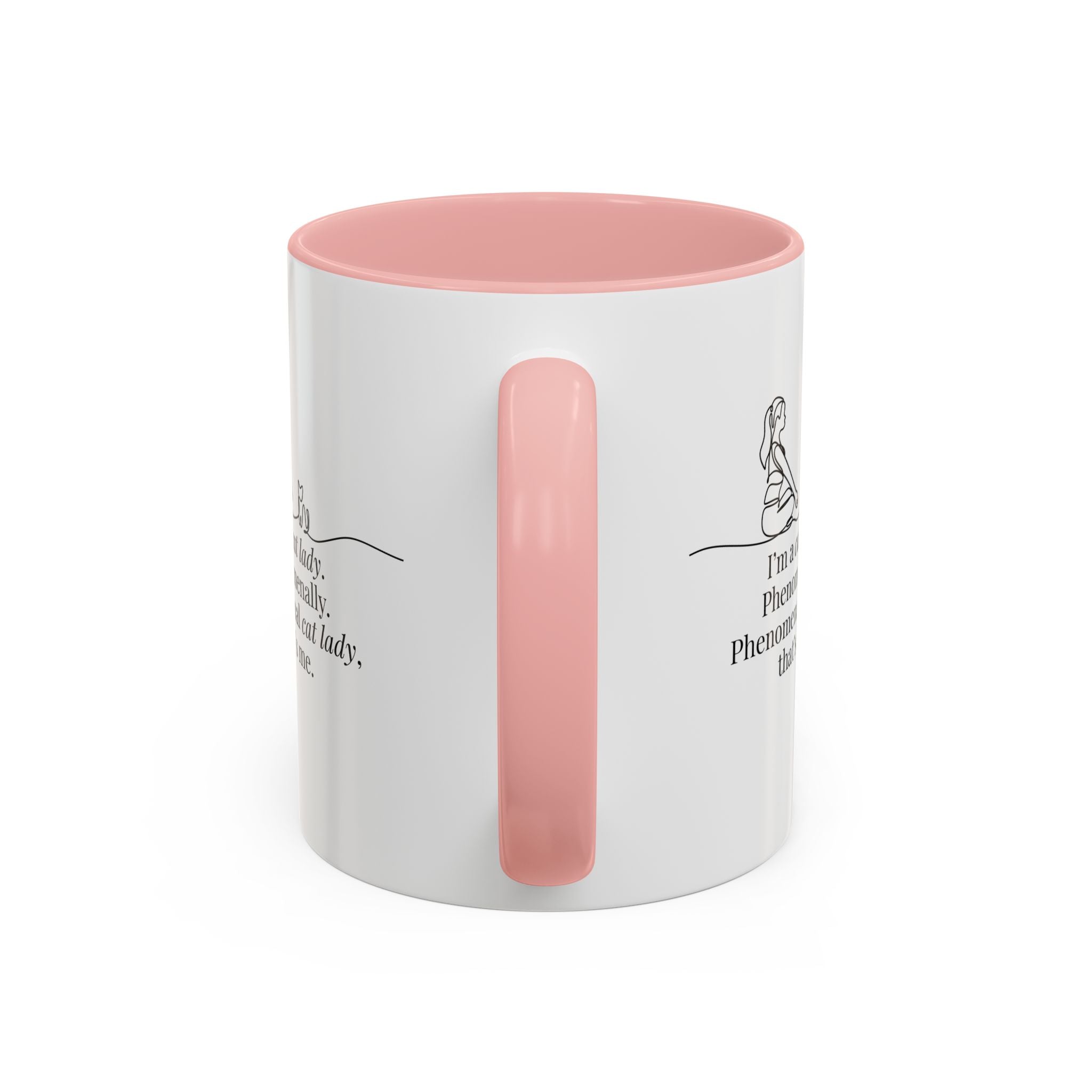 Phenomenal Cat Lady Accent Coffee Mug - Perfect for Cat Lovers