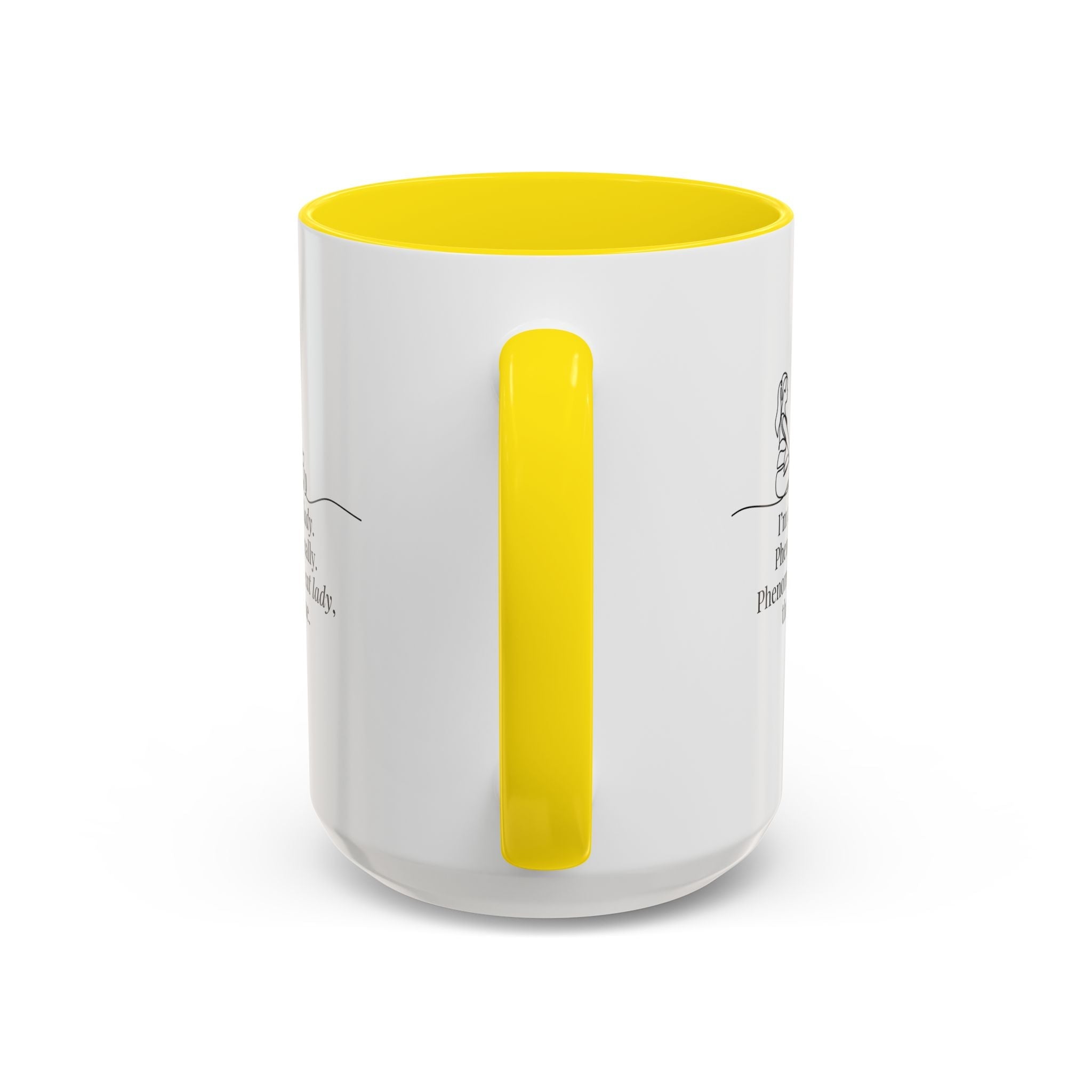 Phenomenal Cat Lady Accent Coffee Mug - Perfect for Cat Lovers