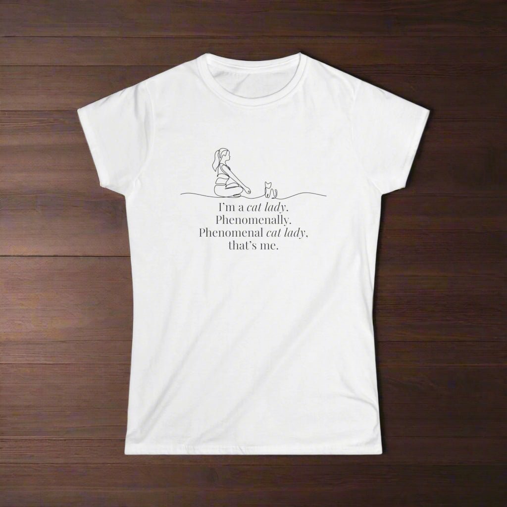 Phenomenal Cat Lady Tee - Women's Softstyle T-Shirt