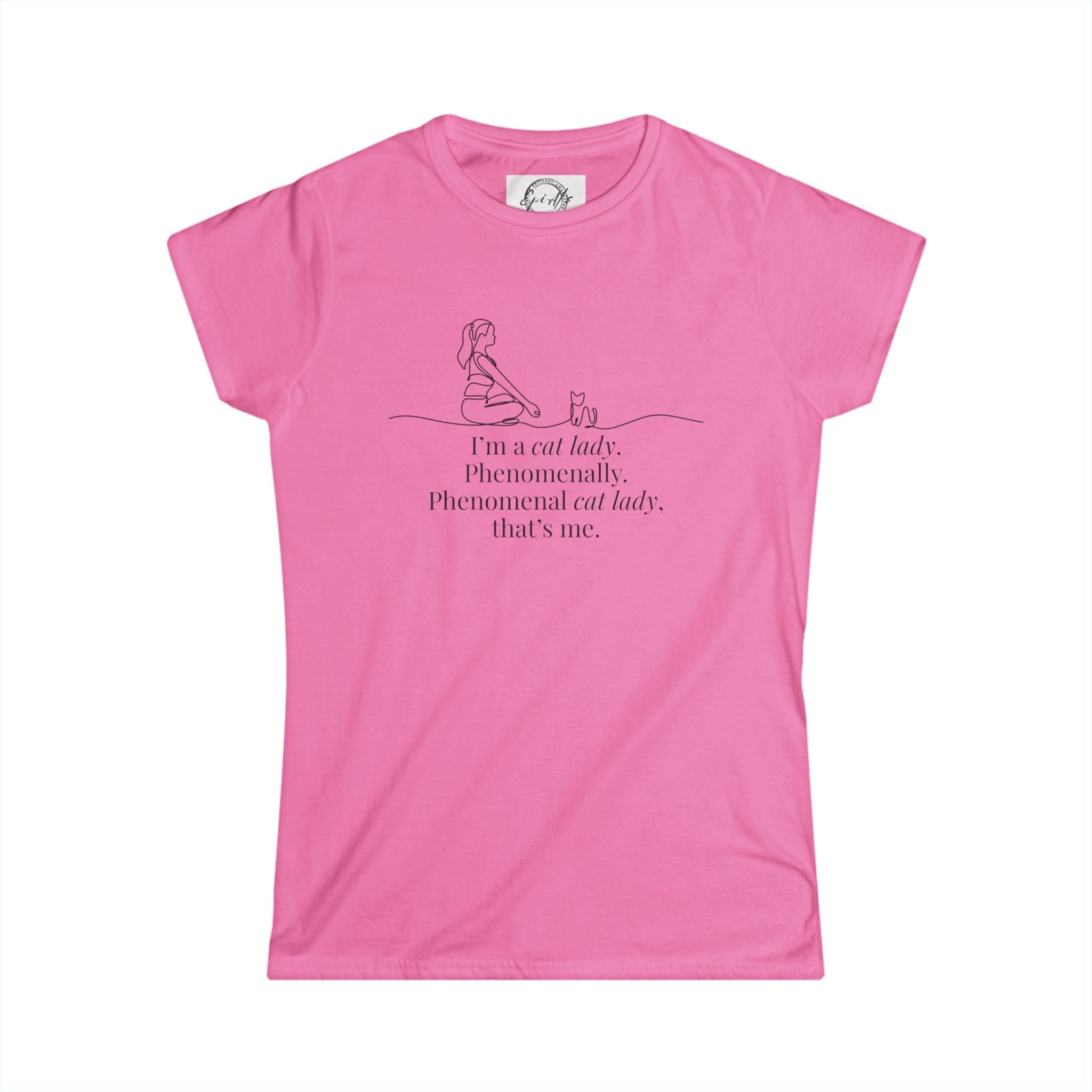 Phenomenal Cat Lady Tee - Women's Softstyle T-Shirt