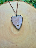 Pink Amethyst Planchette Necklace