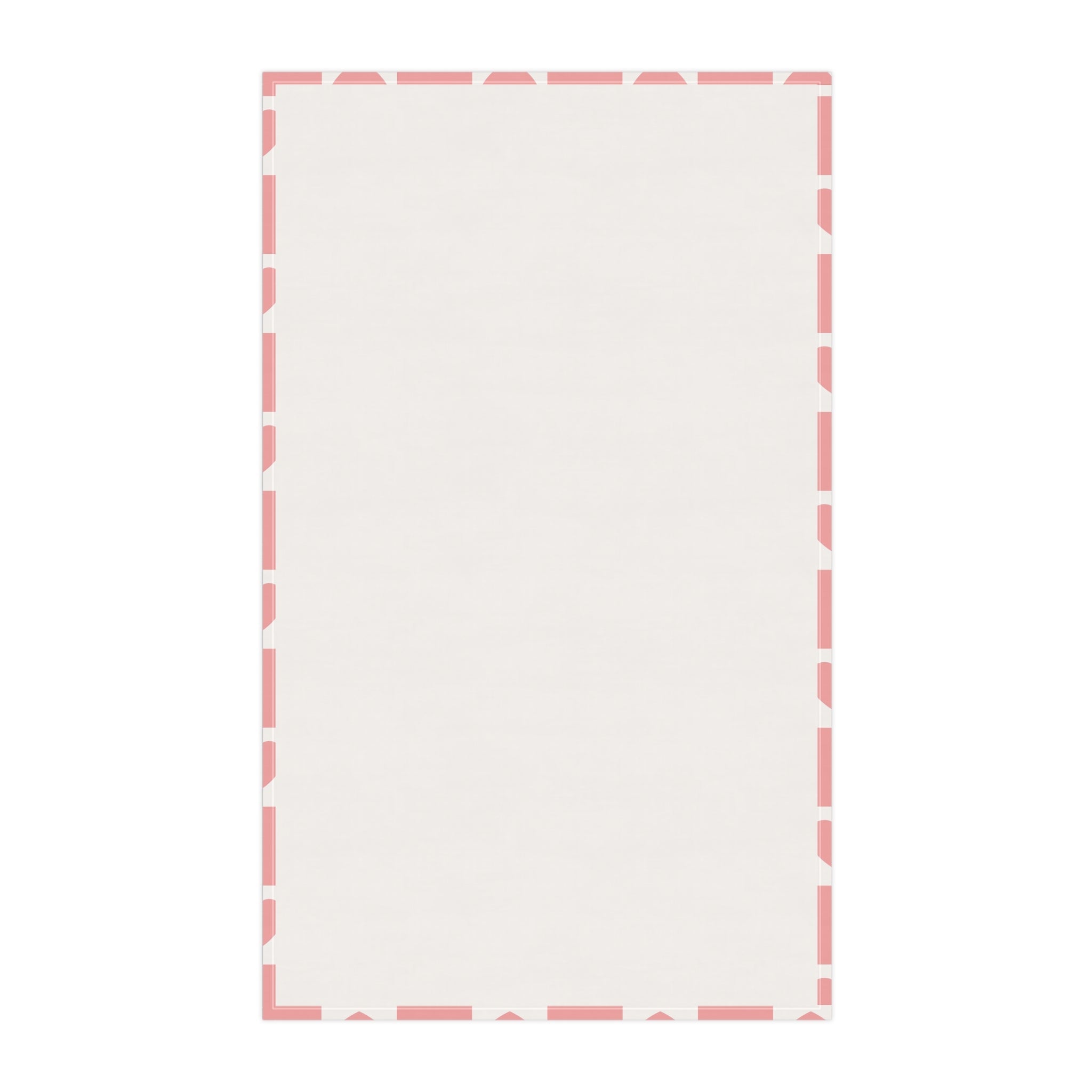 Pink Heart Grid Tea Towel, 18" x 30"
