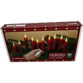4 Inch LED Clip on Candle - 10 piece Set - Red