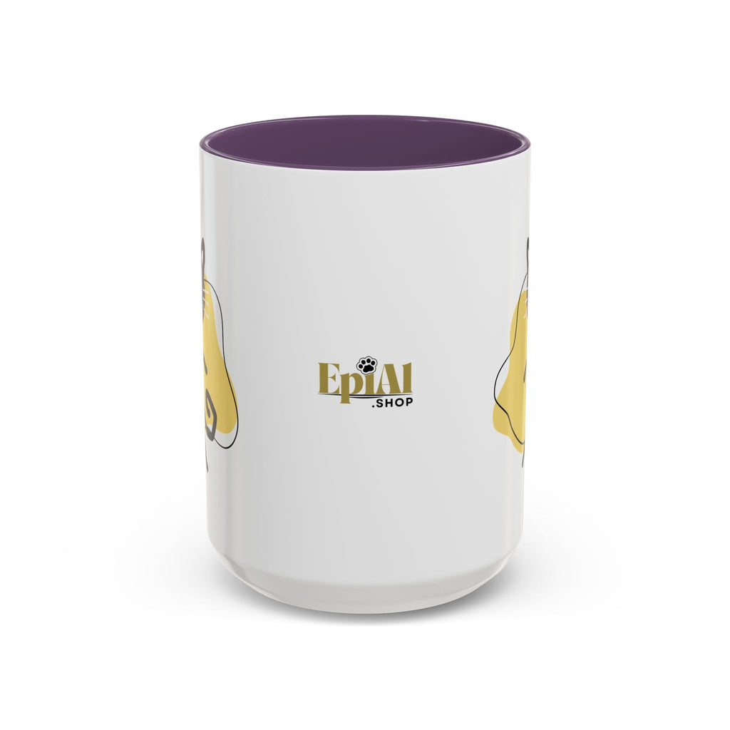 Playful Cat Accent Coffee Mug - 11oz & 15oz
