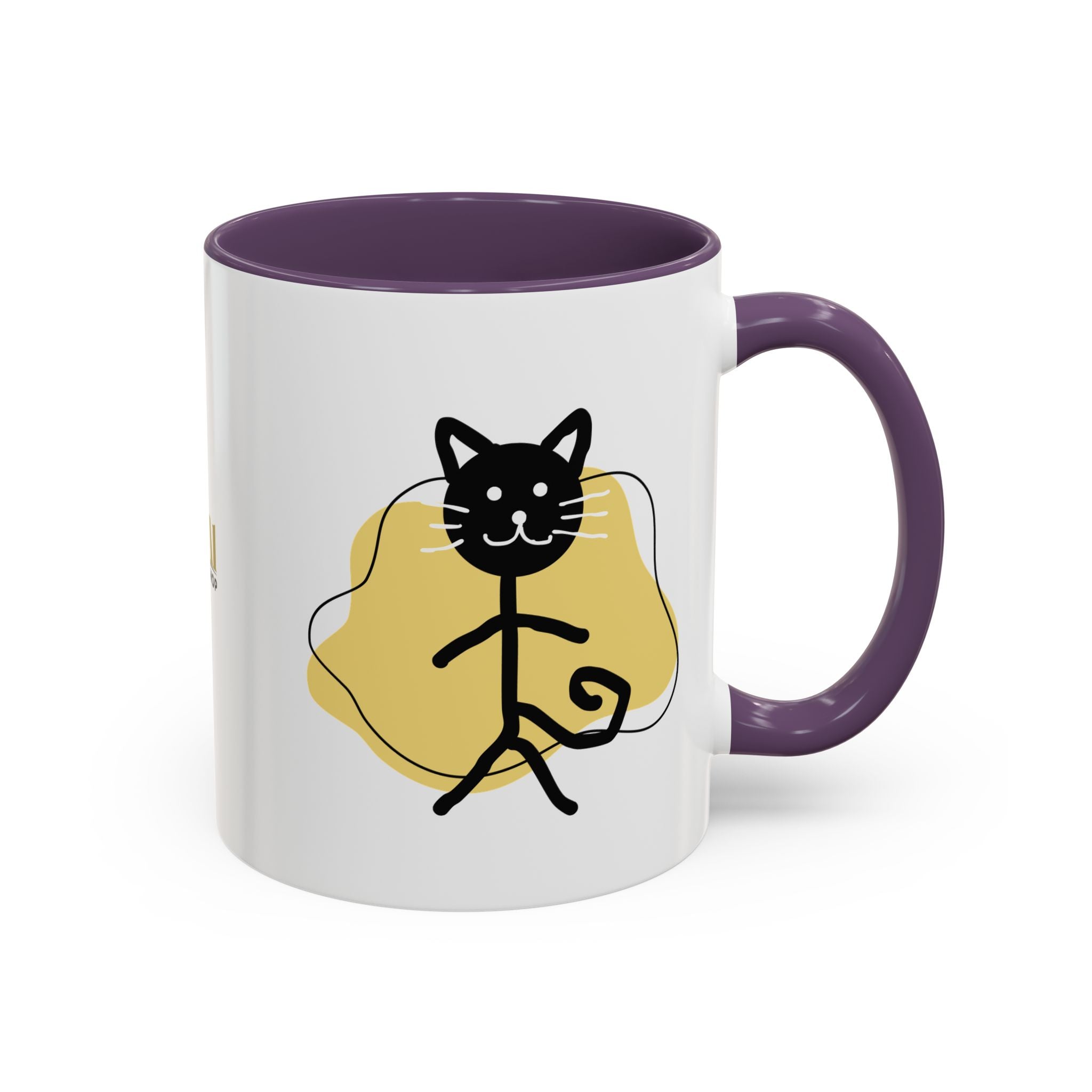 Playful Cat Accent Coffee Mug - 11oz & 15oz