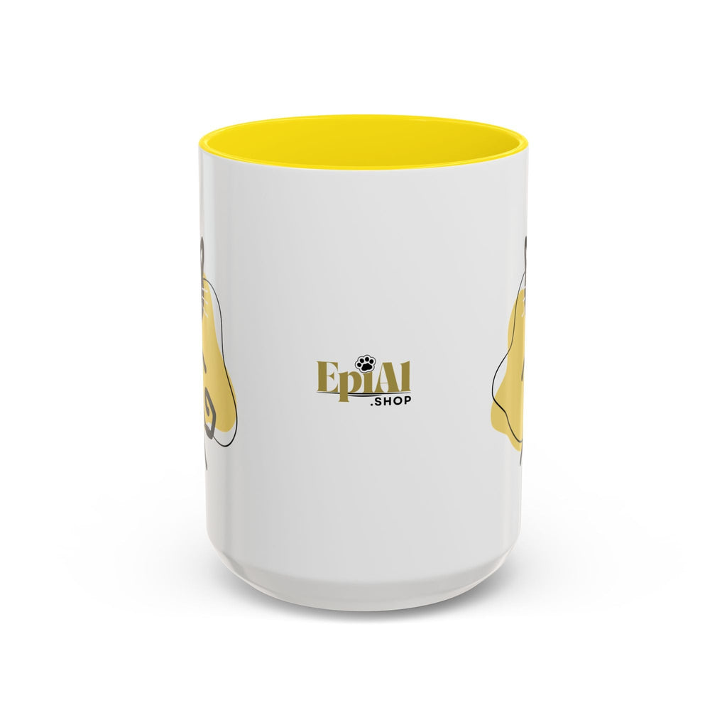 Playful Cat Accent Coffee Mug - 11oz & 15oz