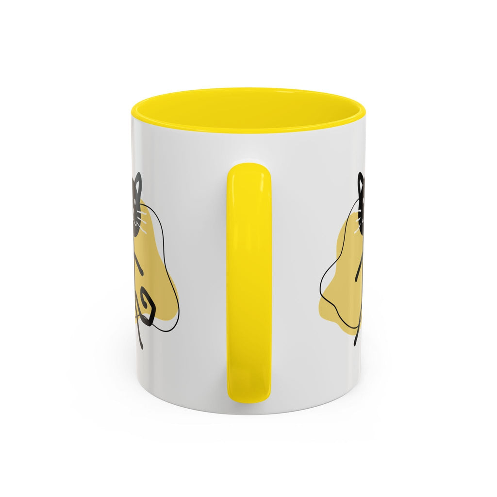 Playful Cat Accent Coffee Mug - 11oz & 15oz