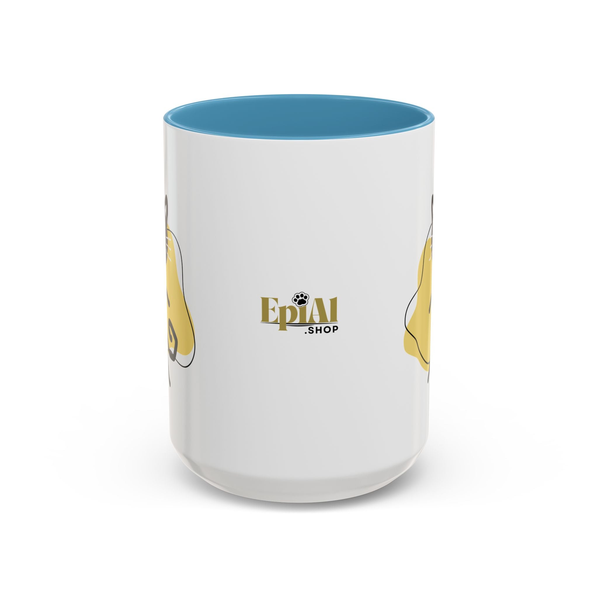 Playful Cat Accent Coffee Mug - 11oz & 15oz