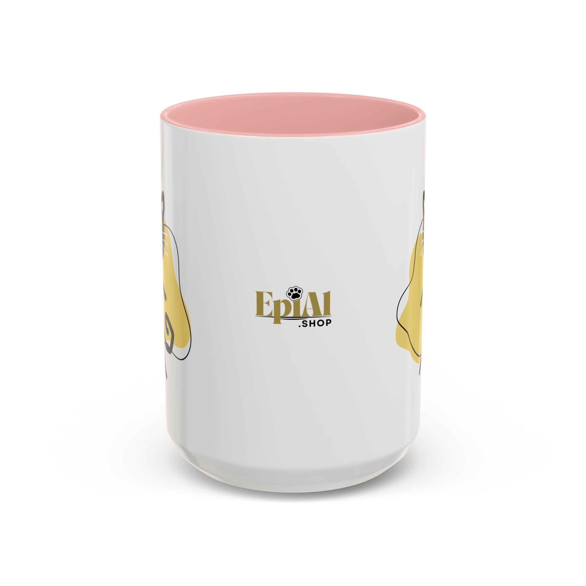 Playful Cat Accent Coffee Mug - 11oz & 15oz