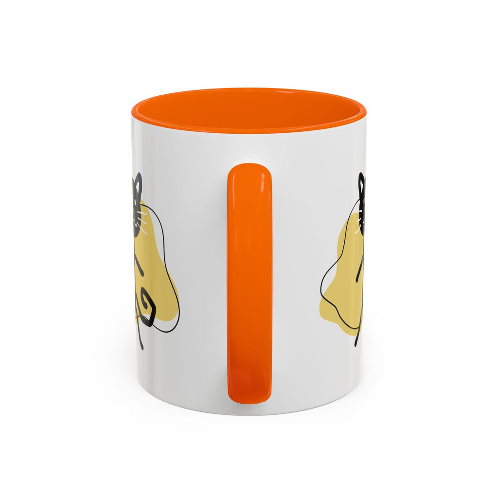 Playful Cat Accent Coffee Mug - 11oz & 15oz